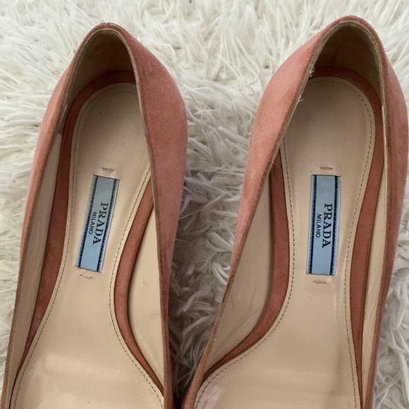 Prada Light Pink Ponty-toe kitten heels pumps - Picture 10 of 16